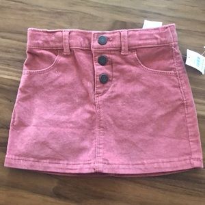 NWT Old Navy Corduroy Mini Skirt 2T